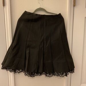 JS Collections black satin cocktail skirt size 10